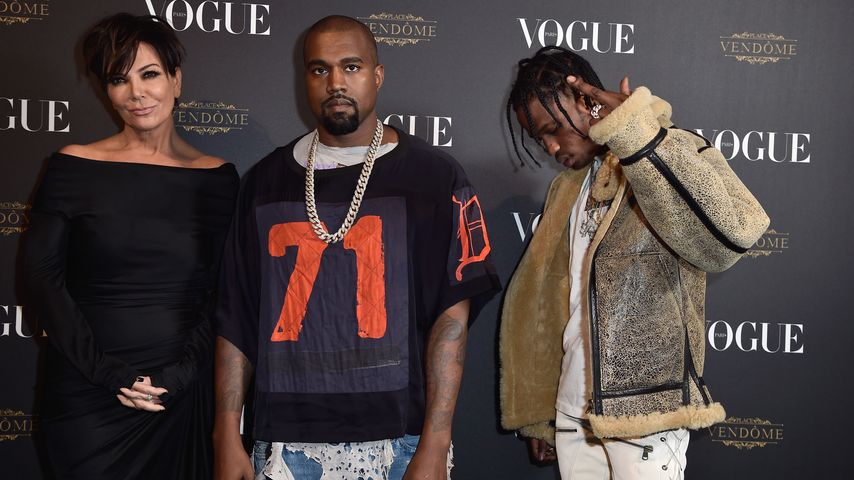 Kris Jenner, Kanye West und Travis Scott
