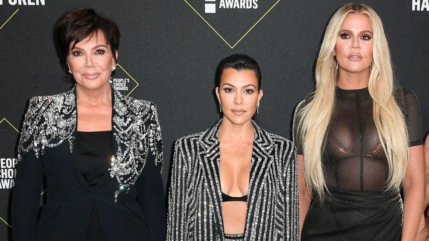 Kris Jenner mit ihren Töchtern Kourtney und Khloé Kardashian