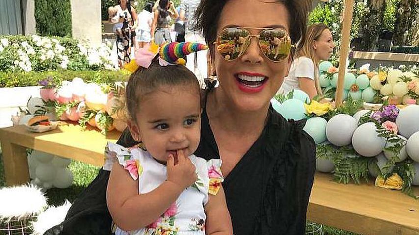 Kris Jenner (rechts) mit ihrer Enkelin Dream Renee Kardashian