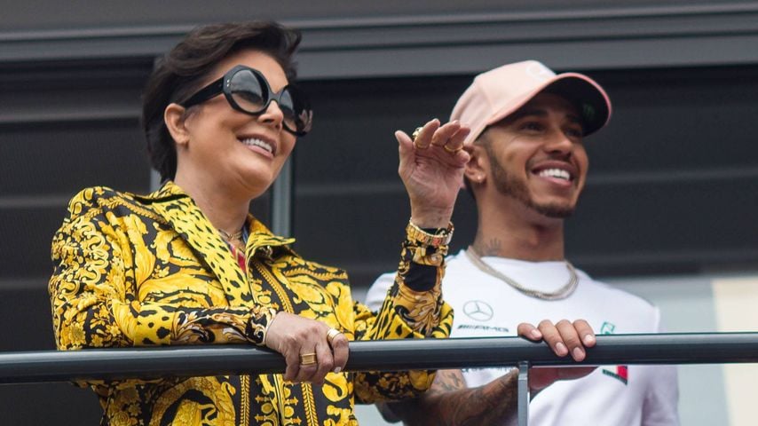 Kris Jenner und Lewis Hamilton, Mai 2018