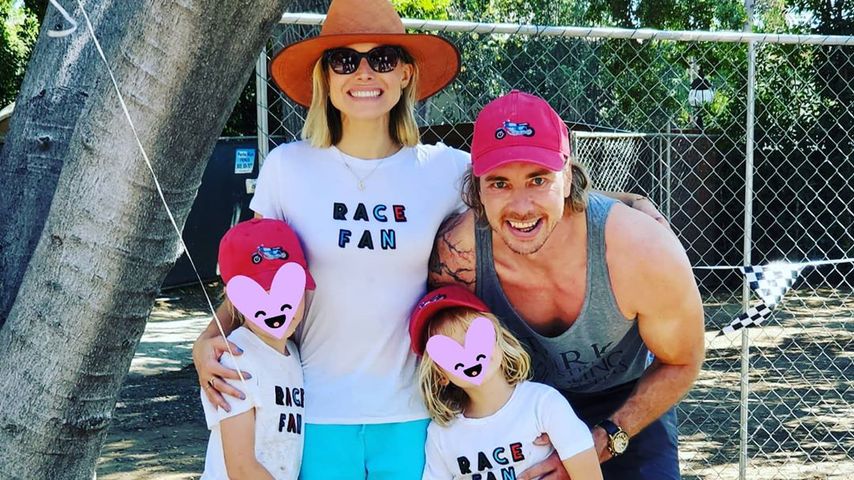 Kristen Bell und Dax Shepard mit ihren Kindern