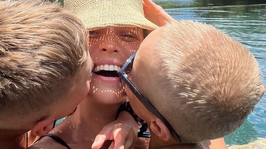 Kristin Cavallari mit ihren Söhnen im Juli 2022