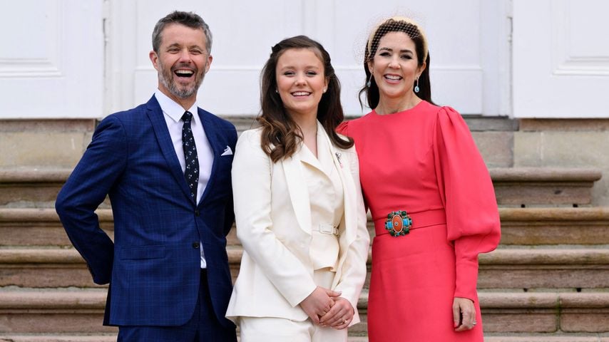 König Frederik, Prinzessin Isabella und Königin Mary, April 2022