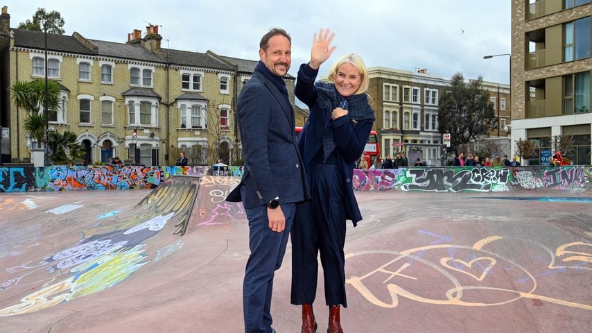 Kronprinz Haakon und seine Frau Mette-Marit in London, März 2023
