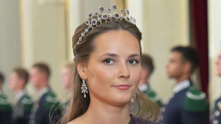 Kronprinzessin Ingrid Alexandra bei einem Galadinner der norwegischen Königsfamilie für die Vertreter des Stortings
