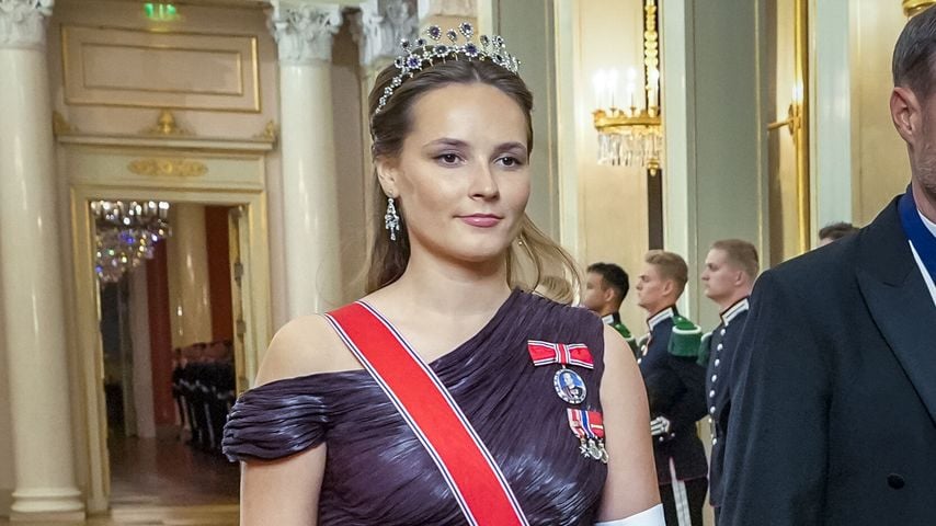 Kronprinzessin Ingrid Alexandra bei einem Galadinner der norwegischen Königsfamilie für die Vertreter des Stortings
