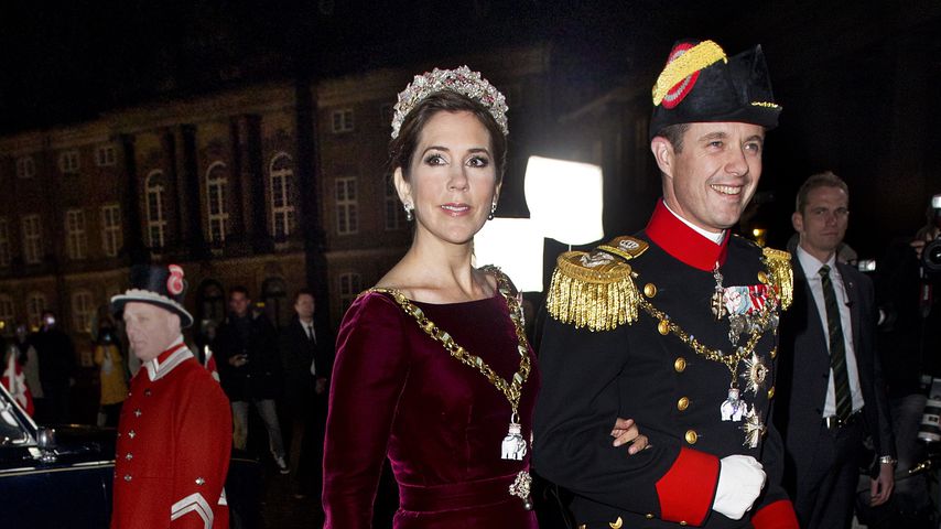 Kronprinzessin Mary und Kronprinz Frederik von Dänemark beim Neujahrsempfang 2012