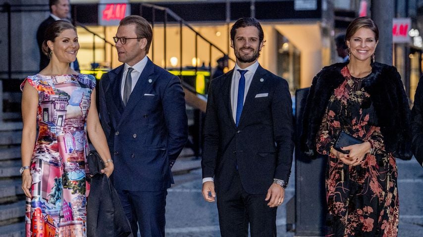 Kronprinzessin Victoria, Prinz Daniel, Prinz Philip, Prinzessin Madeleine im September 2017