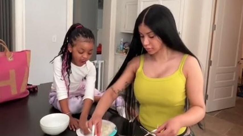 Cardi B mit ihrer Tochter Kulture Kiari Cephus