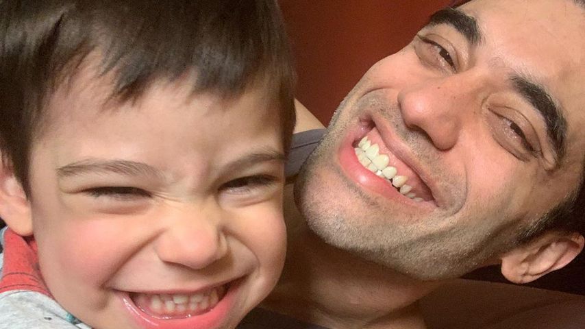 Kushal Punjabi mit seinem Sohn Kian