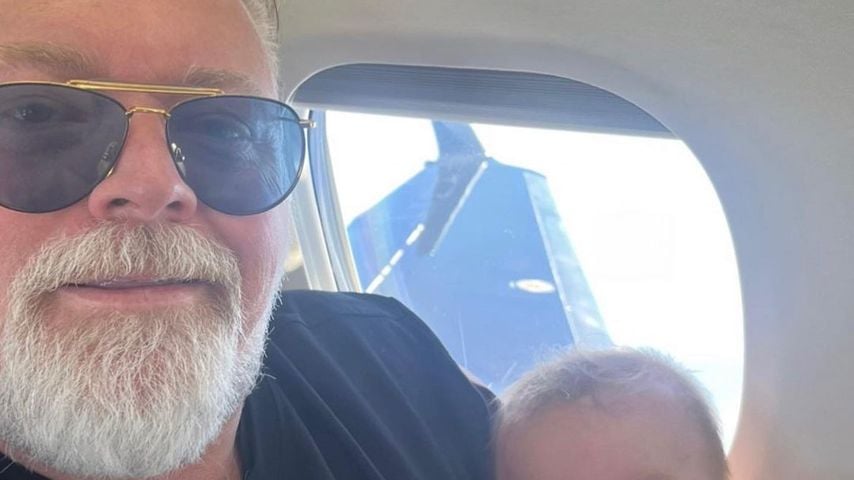 Kyle Sandilands mit seinem Sohn Otto
