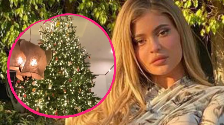 XXL-Tanne: US-Star Kylie Jenner total im Weihnachtsfieber