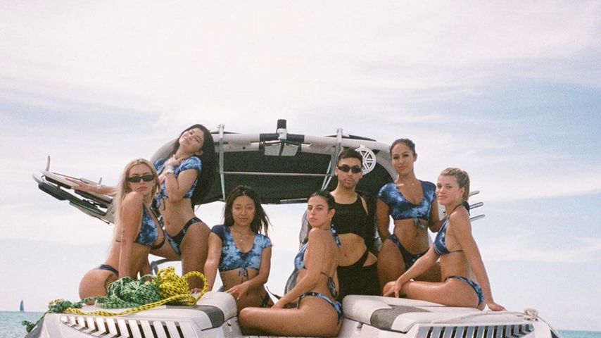 Kylie Jenner mit ihren Freunden auf den Turcs- und Caicosinseln