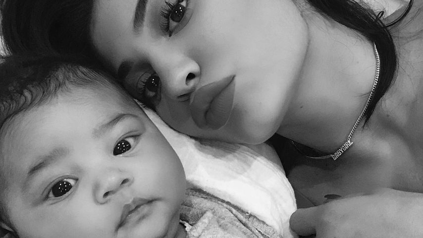 Kylie Jenner mit ihrer Tochter Stormi