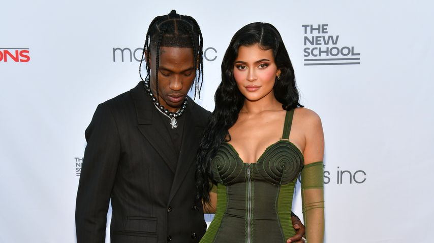 Kylie Jenner mit Partner Travis Scott und Tochter Stormi
