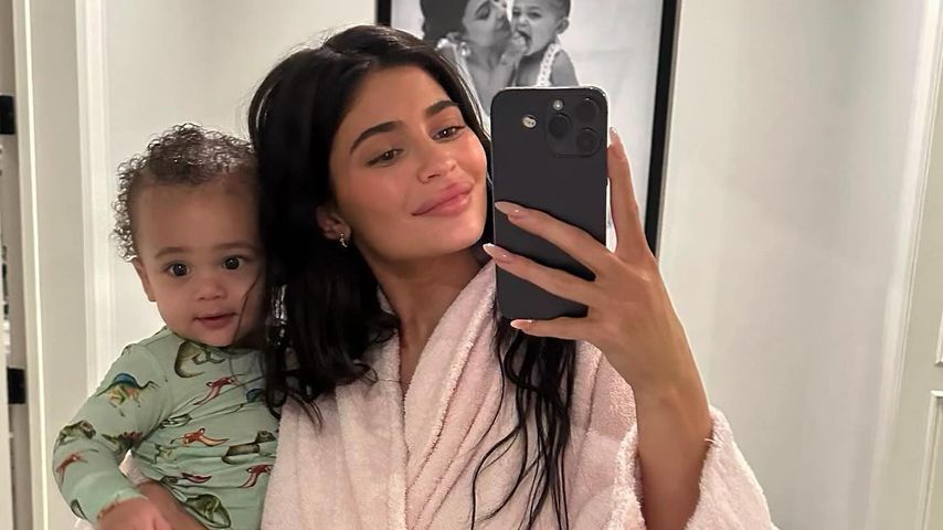 TV-Star Kylie Jenner mit ihren Kindern