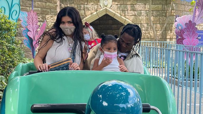 Kylie Jenner, Stormi Webster und Travis Scott (v.l.n.r.)