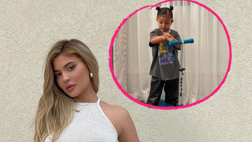 Auf dem Roller: Kylie Jenner teilt neue Bilder von Stormi
