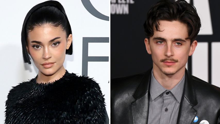 Collage: Kylie Jenner und Timothée Chalamet