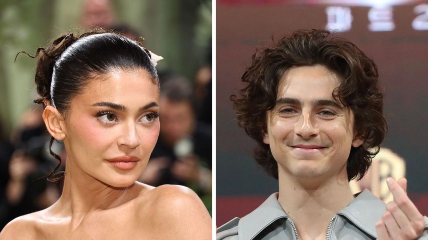 Kylie Jenner und Timothée Chalamet, Collage