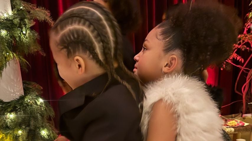 Kylie Jenners Kinder Aire und Stormi an Weihnachten, Dezember 2025