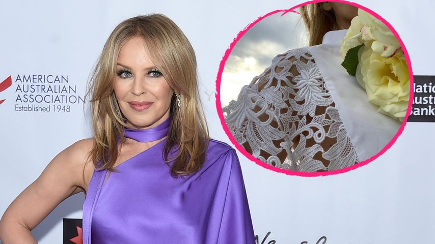 Weißes Kleid: Hat Kylie Minogue etwa heimlich geheiratet?
