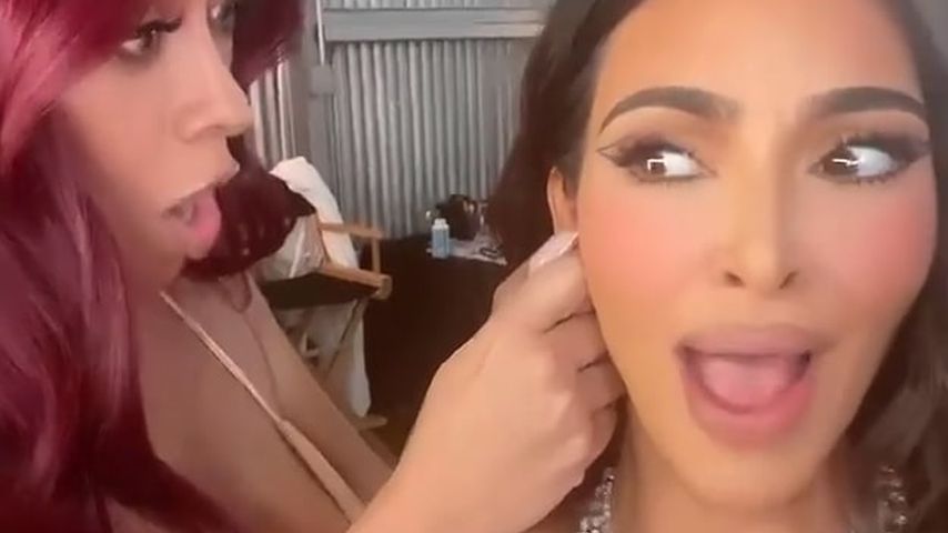 Kim Kardashian und Freundin La La Anthony
