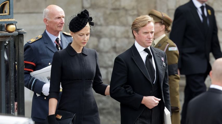 Lady Gabriella Windsor und Thomas Kingston bei der Beerdigung von Prinz Philip