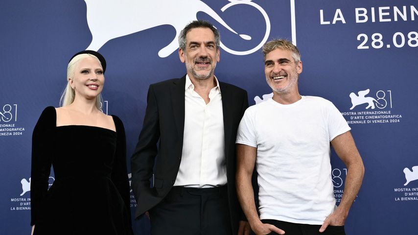 Lady Gaga, Todd Phillips und Joaquin Phoenix bei den Filmfestspielen in Venedig 2024