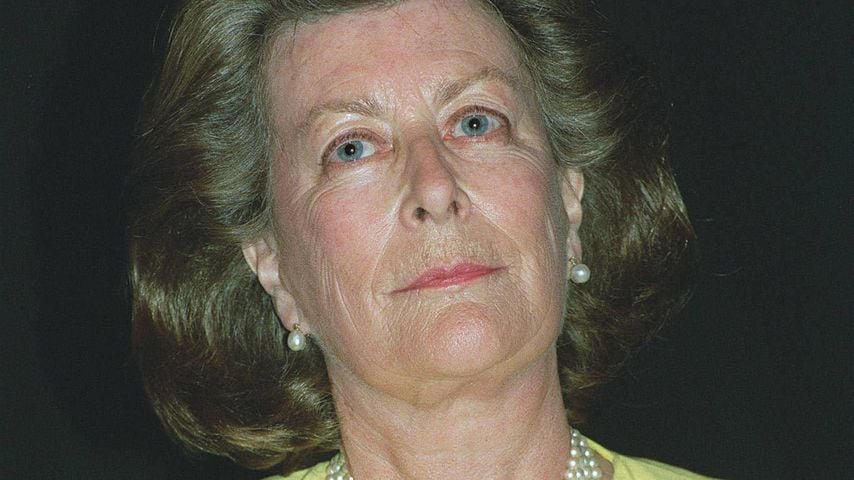 Lady Pamela Hicks beim Empfang zum 50. Jahrestag des VJ-Day im Imperial War Museum in London, 15. August 1995