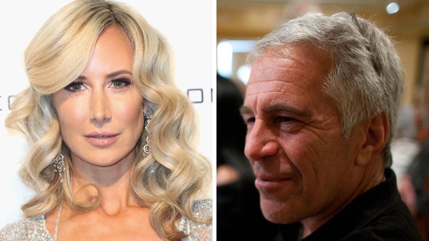 Collage: Lady Victoria Hervey zeifelt Jeffrey Epsteins Tod an.