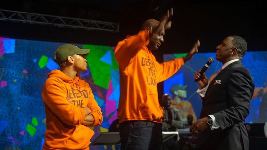 Ex-Basketballspieler Lamar Odom in der Kirche