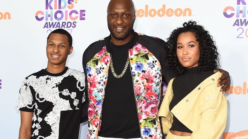 Lamar Odom Jr., Lamar Odom und Destiny Odom bei den KCAs in L.A. im März 2017