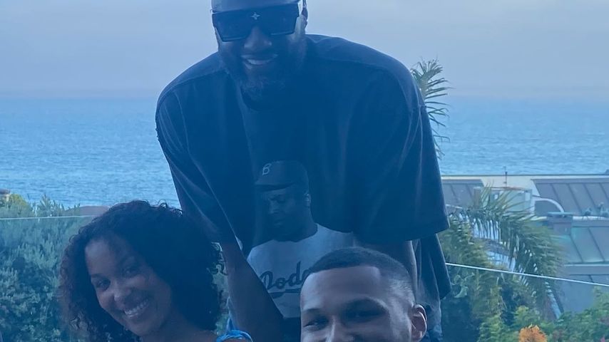 Lamar Odom mit seiner Tochter Destiny und seinem Sohn Lamar Jr., August 2023