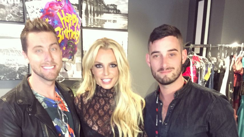 Lance Bass, Britney Spears und Michael Turchin in 2016