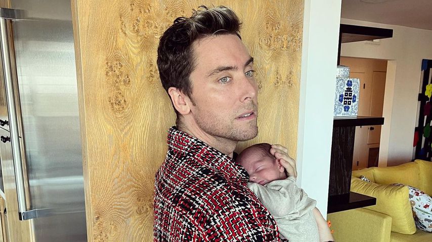 Lance Bass und sein Kind im November 2021
