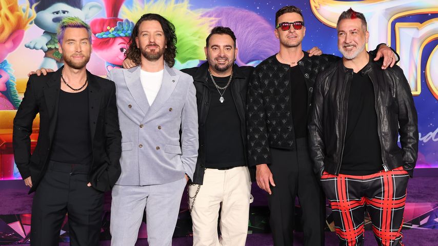 Lance Bass, JC Chasez, Chris Kirkpatrick, Justin Timberlake, und Joey Fatone im November 2023