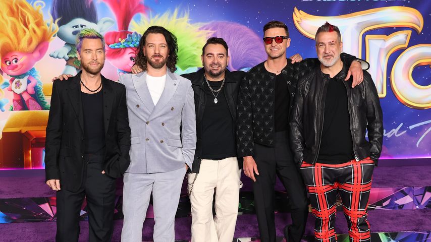 Lance Bass, JC Chasez, Chris Kirkpatrick, Justin Timberlake und Joey Fatone im November 2023