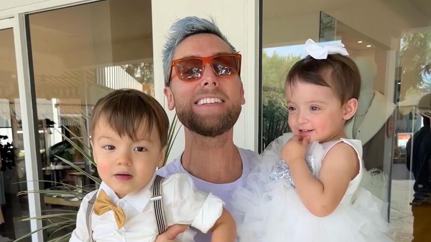 Lance Bass mit seinen Kindern Alexander und Violet