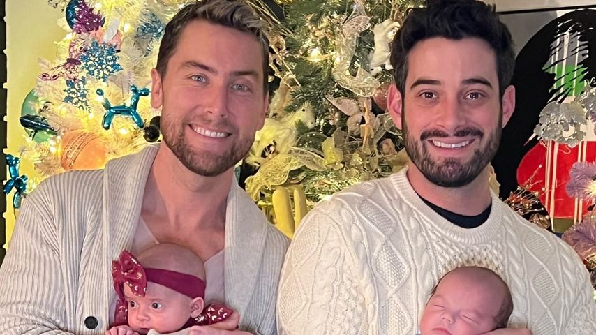 Lance Bass und Michael Turchin mit ihren Kindern
