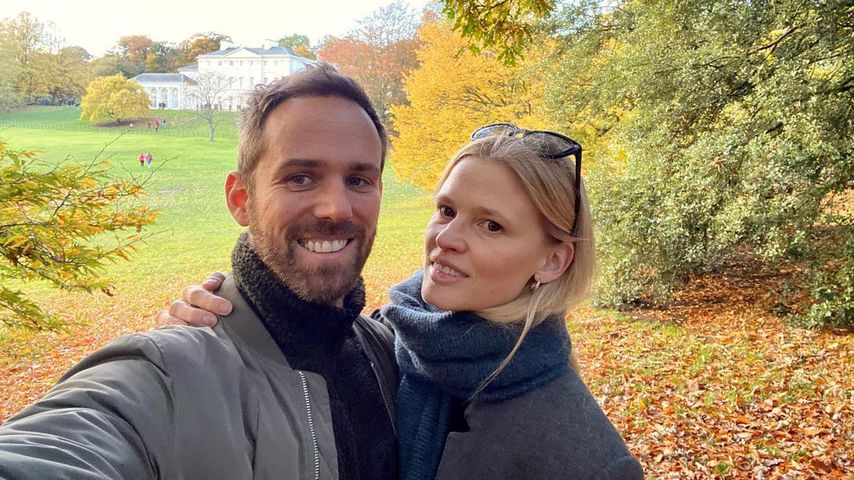 Lara Stone mit ihrem Ehemann David Grievson