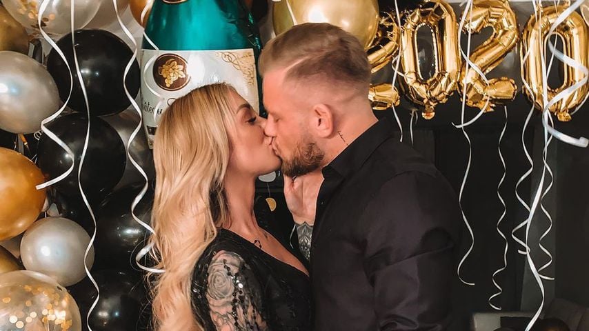 Larissa und ihr Freund Robin Pelzer an Silvester 2019/2020