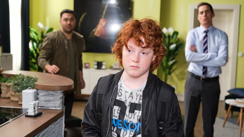 Easy (Lars Steinhöfel), Julius (Paul Eilert) und Ringo (Timothy Boldt) bei "Unter uns"