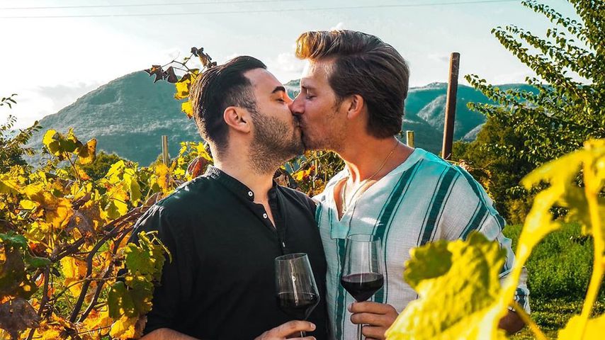 Schauspieler Lars Steinhöfel und sein Freund Dominik Schmitt
