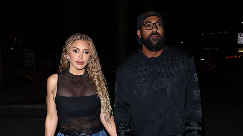 Romantisch: Larsa Pippen und Marcus Hand in Hand beim Dinner