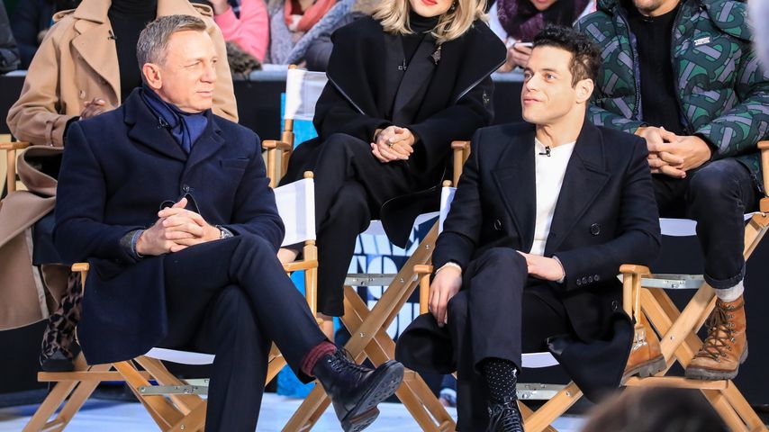 LaShana Lynch, Daniel Craig, Léa Seydoux und Rami Malek bei "Good Morning America" in New York