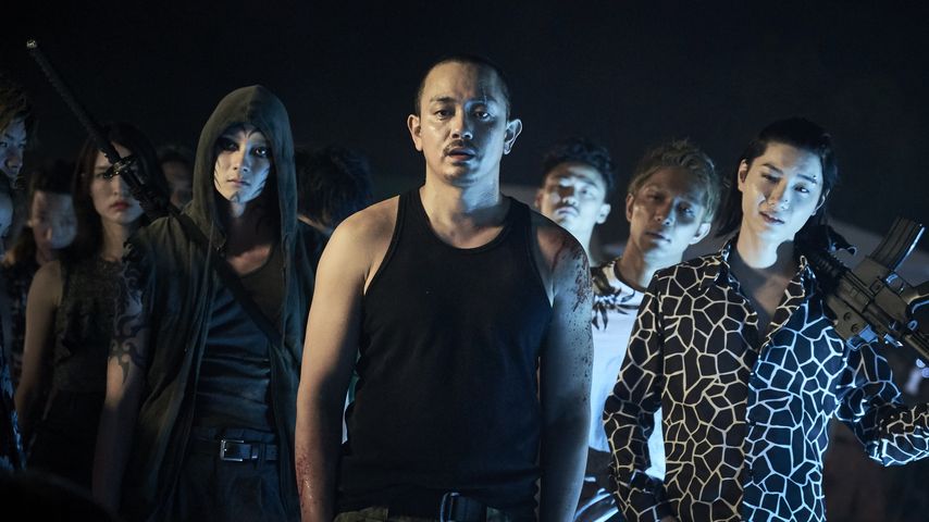 Last Boss (Shuntarō Yanagi), Aguni (Sho Aoyagi) und Niragi (Dori Sakurada) in "Alice in Borderland"