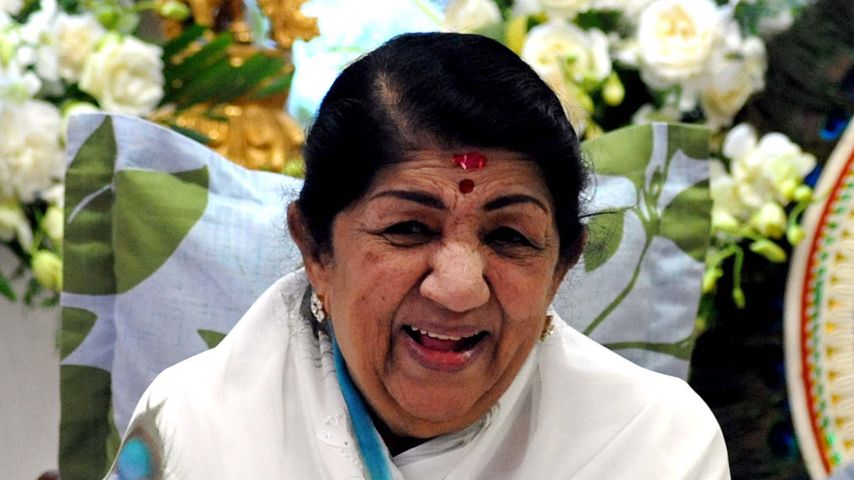 Lata Mangeshkar, indischer TV-Star 2014