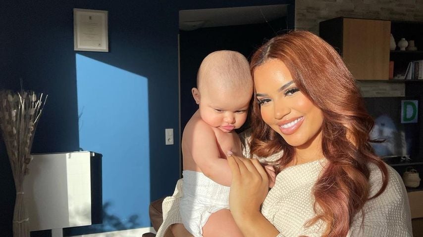 Lateysha Grace und ihre Tochter Layke im Dezember 2022