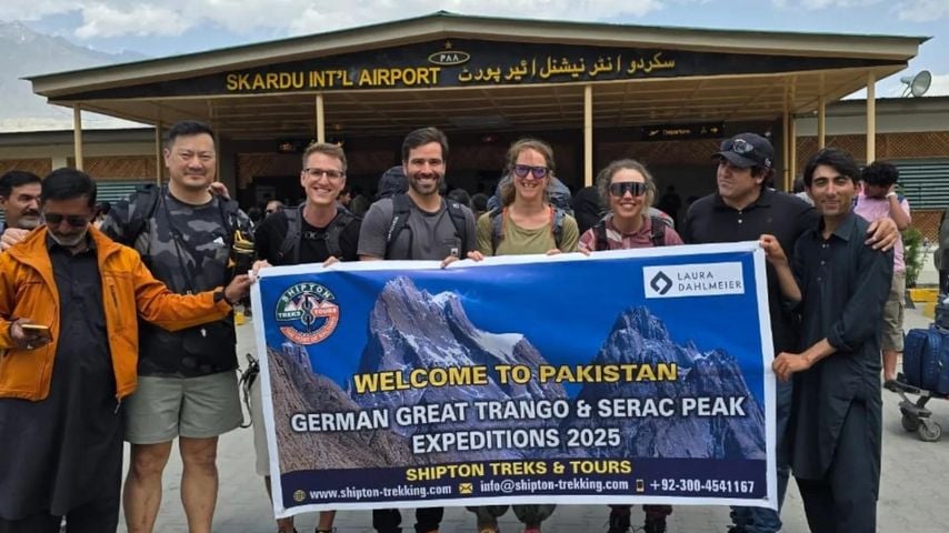 Laura Dahlmeier und ihre Expeditionsgruppe, Juli 2025